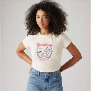 Levi's White Graphic Tee